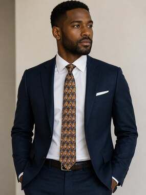 Venanzi 100% Silk Football Pattern Necktie